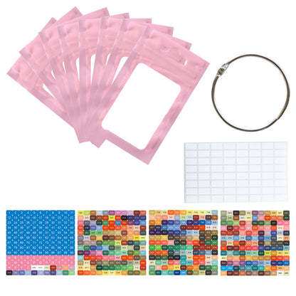 50pcs DIY Diamond Painting Tools Self Adhesive Bags for Craft Supplies Storage