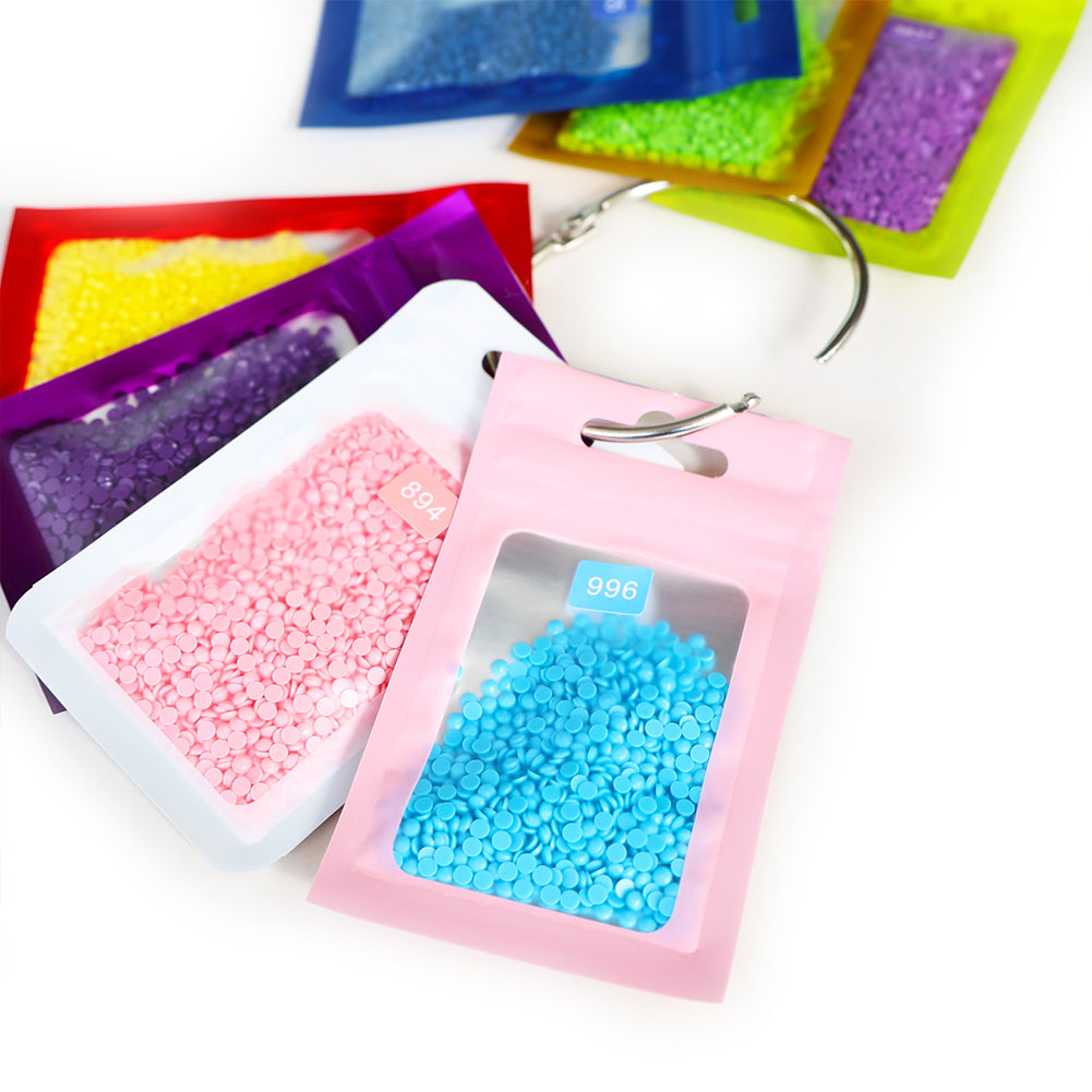 50pcs DIY Diamond Painting Tools Self Adhesive Bags for Craft Supplies Storage