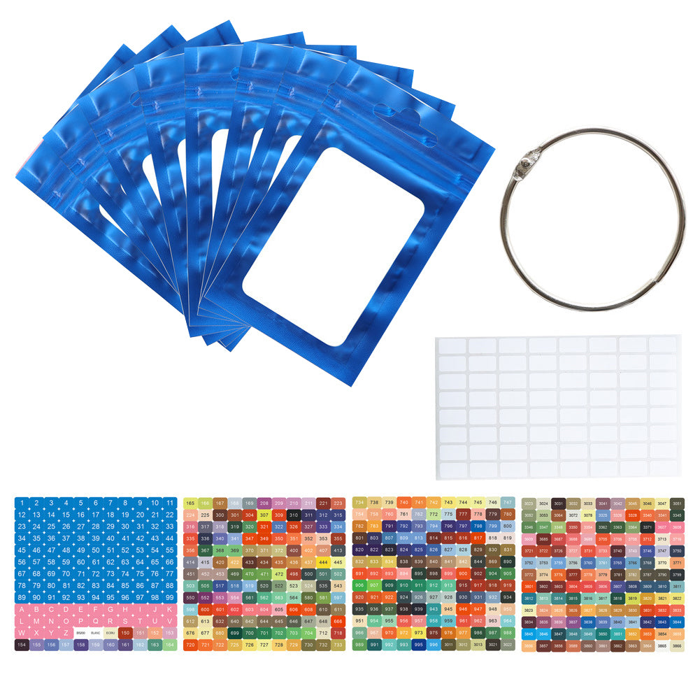 50pcs DIY Diamond Painting Tools Self Adhesive Bags for Craft Supplies Storage