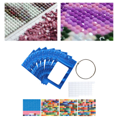 50pcs DIY Diamond Painting Tools Self Adhesive Bags for Craft Supplies Storage