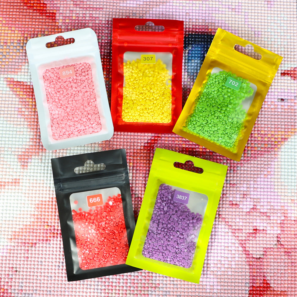 50pcs DIY Diamond Painting Tools Self Adhesive Bags for Craft Supplies Storage