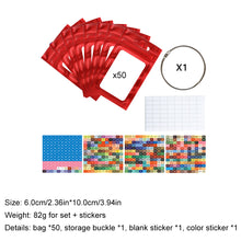Load image into Gallery viewer, 50pcs DIY Diamond Painting Tools Self Adhesive Bags for Craft Supplies Storage
