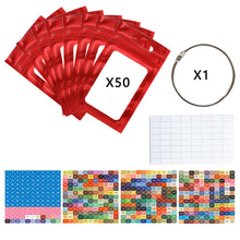 Load image into Gallery viewer, 50pcs DIY Diamond Painting Tools Self Adhesive Bags for Craft Supplies Storage

