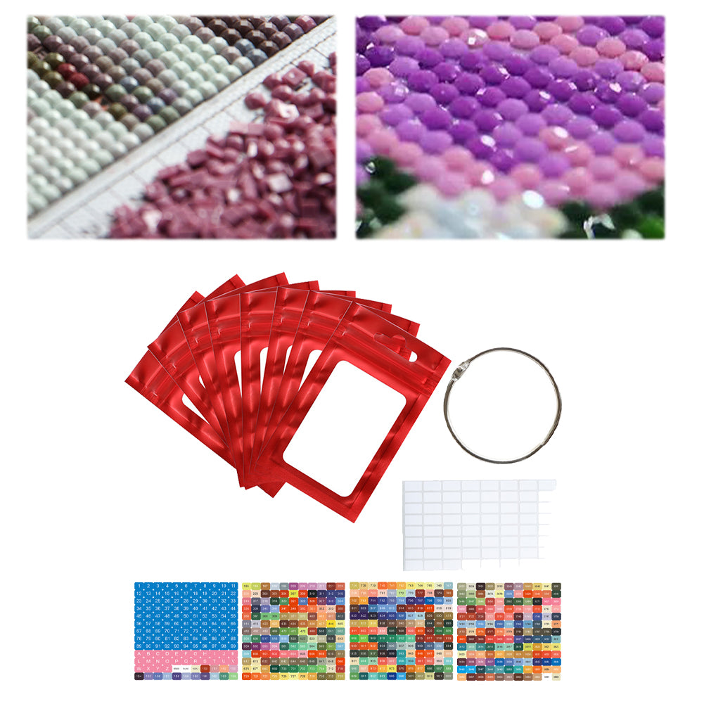 50pcs DIY Diamond Painting Tools Self Adhesive Bags for Craft Supplies Storage
