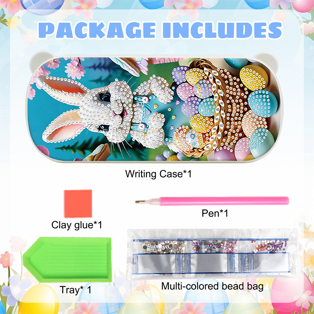 Diamond Painting Storage Box Independence Day Wooden Jewelry Case for Art Crafts