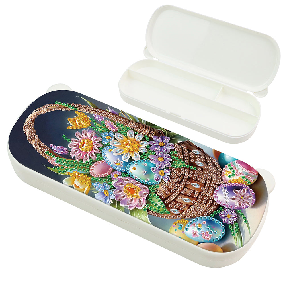 Diamond Painting Storage Box Independence Day Wooden Jewelry Case for Art Crafts