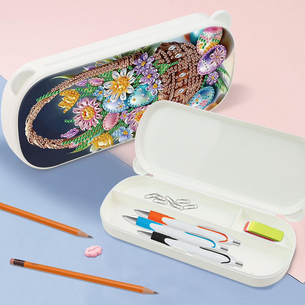 Diamond Painting Storage Box Independence Day Wooden Jewelry Case for Art Crafts