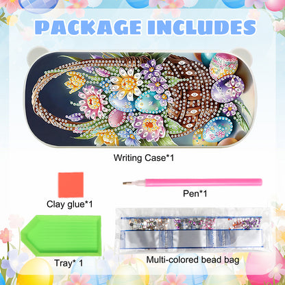 Diamond Painting Storage Box Independence Day Wooden Jewelry Case for Art Crafts