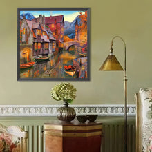 Load image into Gallery viewer, Diamond Painting - Full Round - Lake View House (40*40CM)
