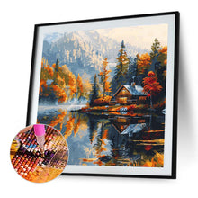 Load image into Gallery viewer, Diamond Painting - Full Round - Lake View House (40*40CM)
