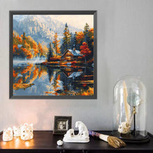 Load image into Gallery viewer, Diamond Painting - Full Round - Lake View House (40*40CM)
