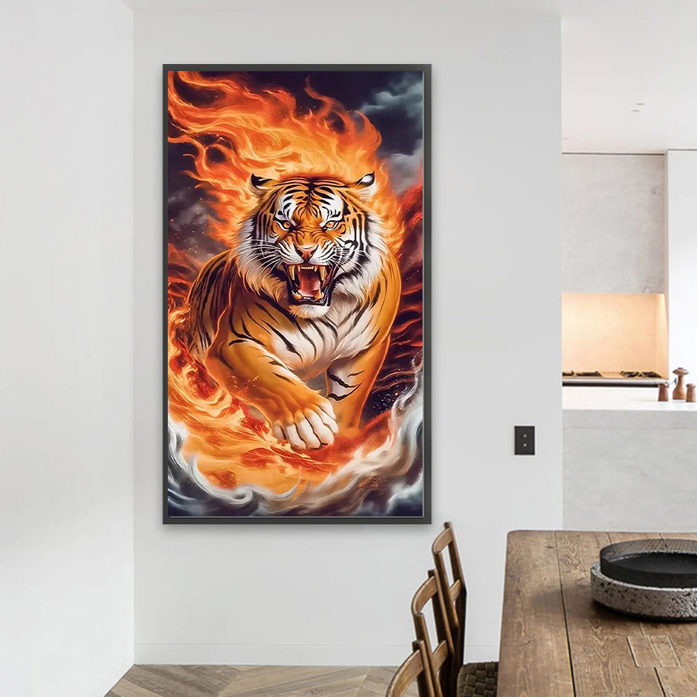 Diamond Painting - Full Round - Tiger (40*70CM)