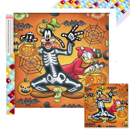 Diamond Painting - Full Square - Halloween Dog (40*40CM)