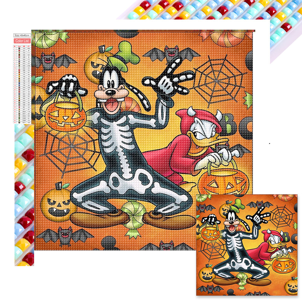 Diamond Painting - Full Square - Halloween Dog (40*40CM)