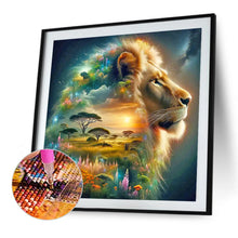 Load image into Gallery viewer, Diamond Painting - Full Square - Lion Silhouette (50*50CM)
