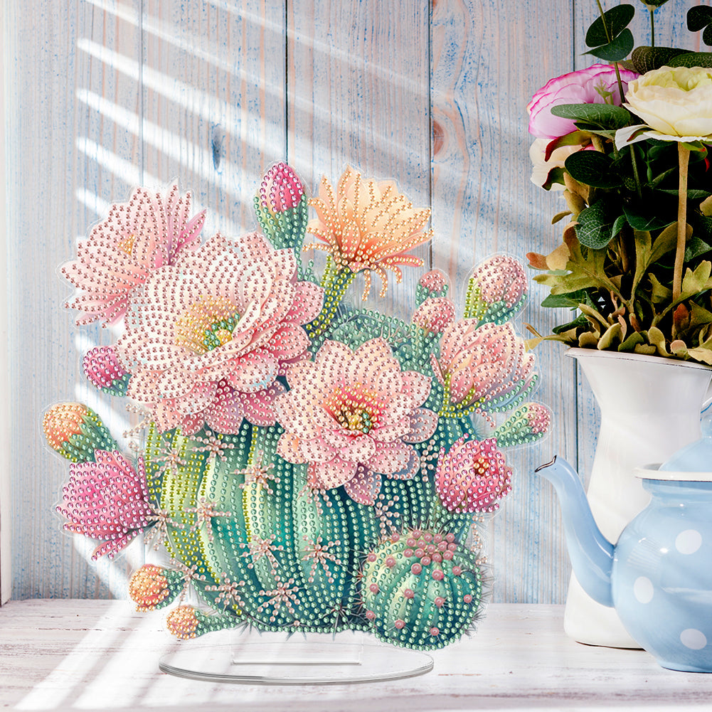 Acrylic Special Shaped Plants 5D DIY Diamond Art Tabletop Decorations for Adults
