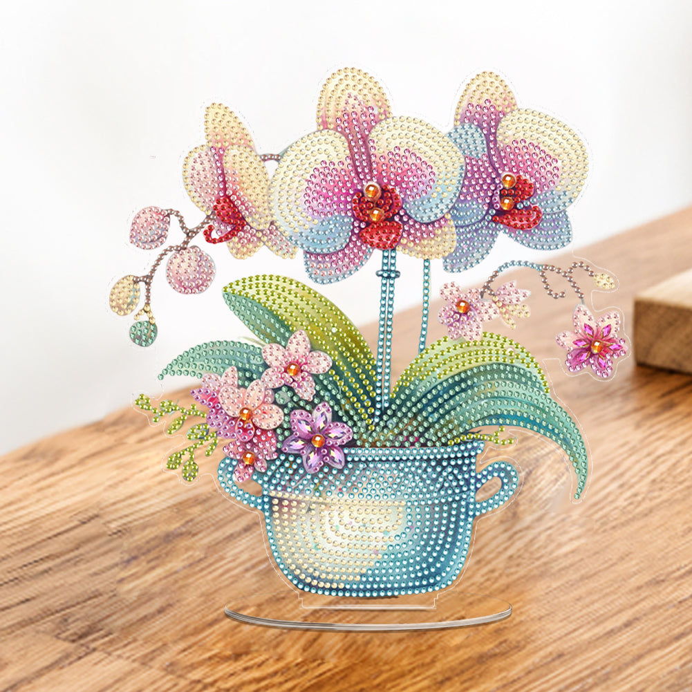 Acrylic Special Shaped Plants 5D DIY Diamond Art Tabletop Decorations for Adults
