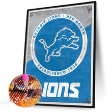 Load image into Gallery viewer, Diamond Painting - Full Round - Detroit Lions (40*50CM)
