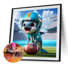 Load image into Gallery viewer, Diamond Painting - Full Round - Miami Dolphins (45*45CM)
