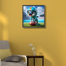 Load image into Gallery viewer, Diamond Painting - Full Round - Miami Dolphins (45*45CM)
