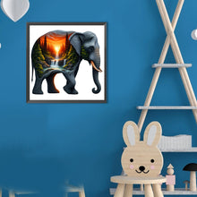 Load image into Gallery viewer, Diamond Painting - Full Round - Elephant And Waterfall (30*30CM)
