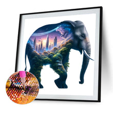 Load image into Gallery viewer, Diamond Painting - Full Round - Elephant And High-Rise (30*30CM)
