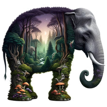 Load image into Gallery viewer, Diamond Painting - Full Round - Elephant And Forest (30*30CM)
