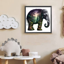 Load image into Gallery viewer, Diamond Painting - Full Round - Elephant And Forest (30*30CM)
