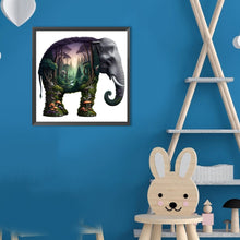 Load image into Gallery viewer, Diamond Painting - Full Round - Elephant And Forest (30*30CM)
