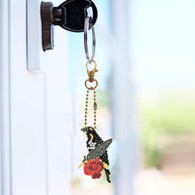 Load image into Gallery viewer, 8Pcs Double Sided Special Shaped Cartoon Crow Diamond Art Keyring for Home Decor

