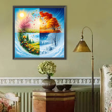 Load image into Gallery viewer, Diamond Painting - Full Round - Seasonal Trees (40*40CM)
