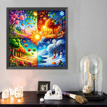 Load image into Gallery viewer, Diamond Painting - Full Round - Seasonal Trees (40*40CM)
