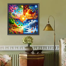 Load image into Gallery viewer, Diamond Painting - Full Round - Seasonal Trees (40*40CM)
