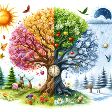 Load image into Gallery viewer, Diamond Painting - Full Round - Seasonal Trees (40*40CM)
