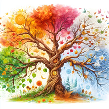 Load image into Gallery viewer, Diamond Painting - Full Round - Seasonal Trees (40*40CM)
