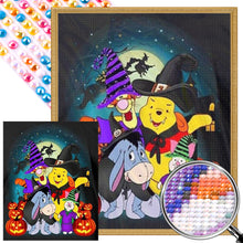 Load image into Gallery viewer, AB Diamond Painting - Full Round - Halloween With Winnie The Pooh And Friends (40*50CM)
