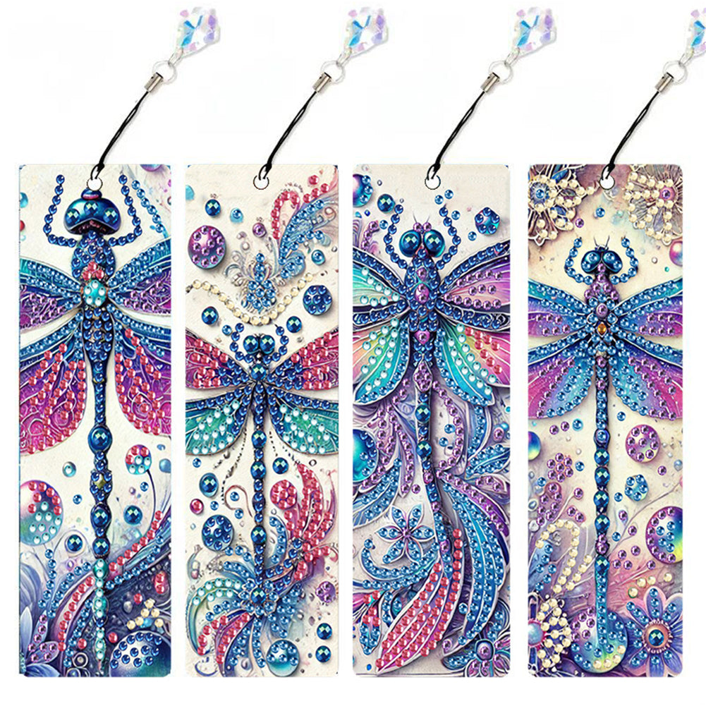 4 Pcs Animal Diamond Painting Bookmarks Diamond Art Bookmarks for Book Lovers