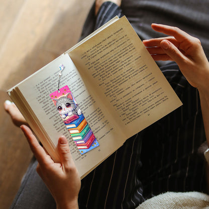 4 Pcs Animal Diamond Painting Bookmarks Diamond Art Bookmarks for Book Lovers