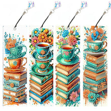 Load image into Gallery viewer, 4 Pcs Animal Diamond Painting Bookmarks Diamond Art Bookmarks for Book Lovers
