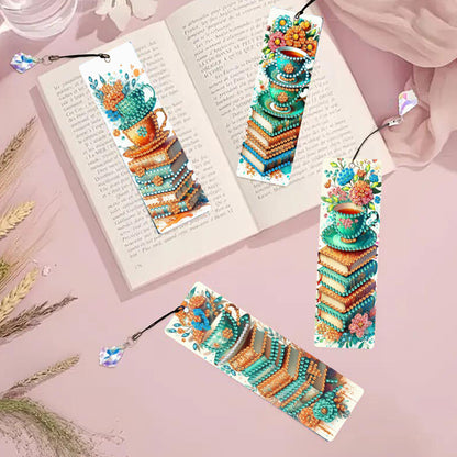 4 Pcs Animal Diamond Painting Bookmarks Diamond Art Bookmarks for Book Lovers