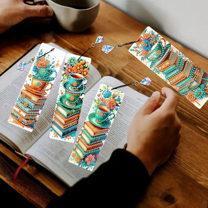 4 Pcs Animal Diamond Painting Bookmarks Diamond Art Bookmarks for Book Lovers