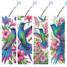 Load image into Gallery viewer, 4 Pcs Animal Diamond Painting Bookmarks Diamond Art Bookmarks for Book Lovers
