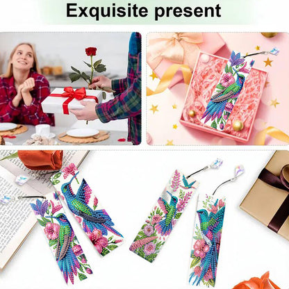 4 Pcs Animal Diamond Painting Bookmarks Diamond Art Bookmarks for Book Lovers