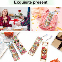 Load image into Gallery viewer, 4 Pcs Animal Diamond Painting Bookmarks Diamond Art Bookmarks for Book Lovers
