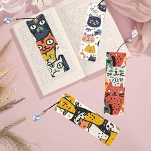 Load image into Gallery viewer, 4 Pcs Animal Diamond Painting Bookmarks Diamond Art Bookmarks for Book Lovers
