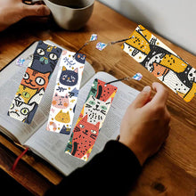Load image into Gallery viewer, 4 Pcs Animal Diamond Painting Bookmarks Diamond Art Bookmarks for Book Lovers
