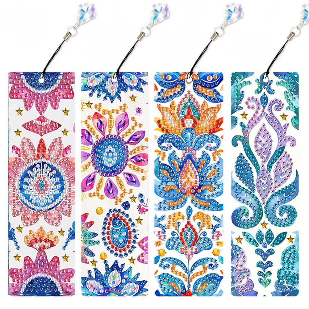 4 Pcs Animal Diamond Painting Bookmarks Diamond Art Bookmarks for Book Lovers