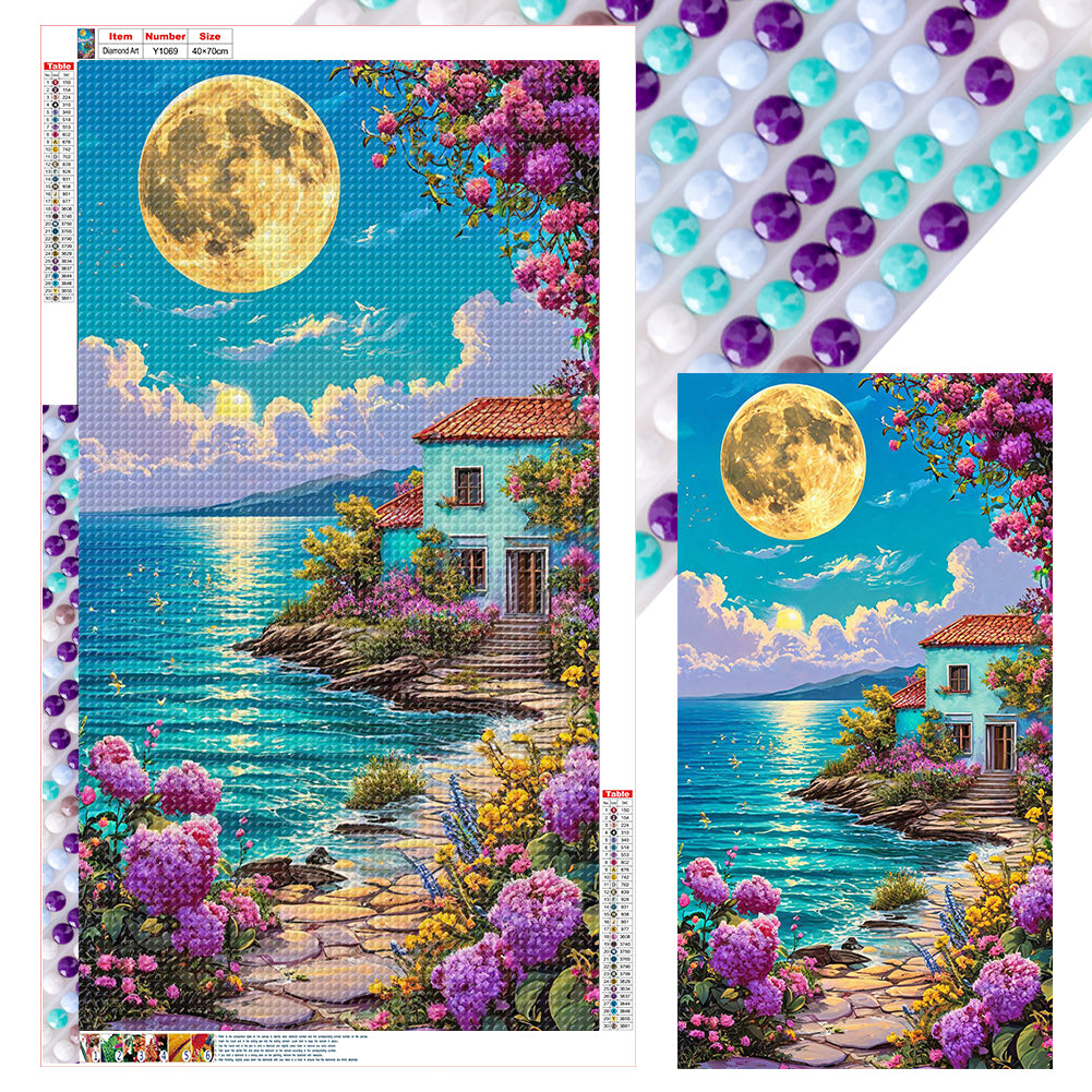 Diamond Painting - Full Round - Seaside Cottage (40*70CM)