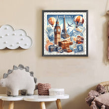 Load image into Gallery viewer, Diamond Painting - Full Round - Famous Buildings With Stamps (30*30CM)
