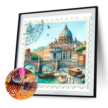 Load image into Gallery viewer, Diamond Painting - Full Round - Famous Buildings With Stamps (30*30CM)
